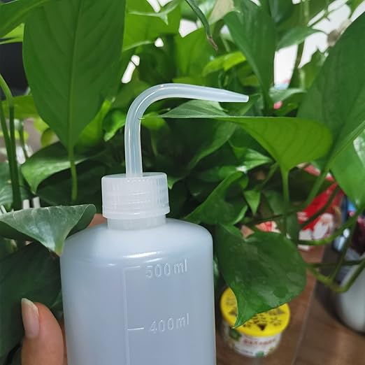 Valchoose LDPE Economy Narrow Mouth Squeeze Medical Lab Plastic Safety Squeeze No Spill Bend Mouth Watering Cans (500ml / 16oz / 1 Bottle)