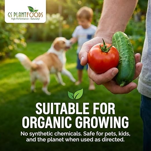 GS Plant Foods Liquid Fish Fertilizer - Organic Material Review Institute Listed (275 Gallons) – Natural Hydrolyzed Fish Fertilizer for Gardens, Lawns & Container Growing