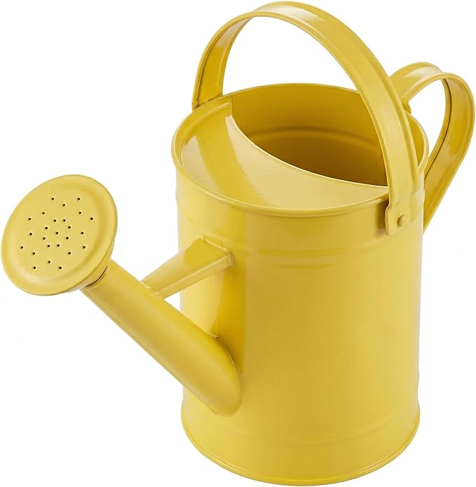 Topadorn Watering Can for Plants, 55 Oz Metal Watering Can with Removable Spout for Indoor & Outdoor Plants, Long Spout Garden Watering Can, Yellow