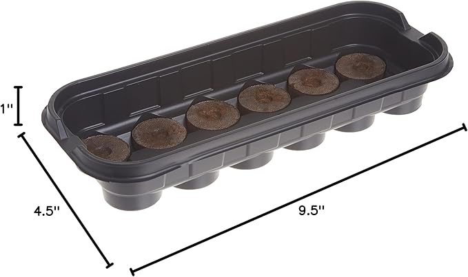 Jiffy Seed Starting Windowsill Greenhouse with 12 Biodegradable 36mm Peat Pellets (J312)