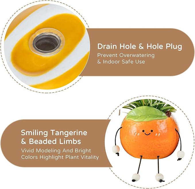 Gardening Plant Gifts for Women: Cute Hanging Planter Gift for Plant Lovers Mother - Smiley Face Small Flower Pot for Succulent Cactus Spider