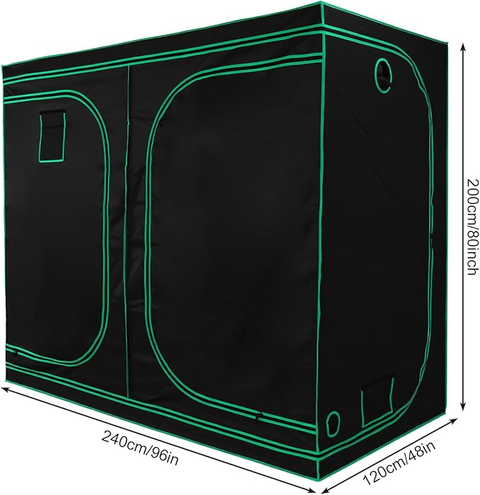 94x47x78inch Grow Tent for Indoor Plants 600D Oxford Fabric Hydroponic Grow Tent with Observation Window for Plant Fruit Flower Veg Growing