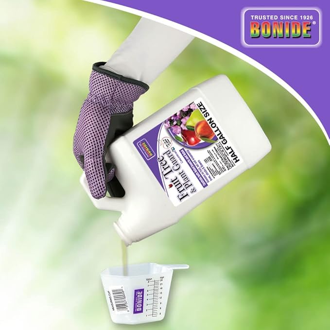 Bonide Fruit Tree & Plant Guard, 64 oz Concentrate, Multi-Purpose Fungicide, Insecticide and Miticide for Home Gardening