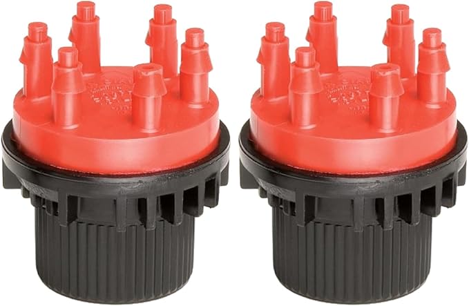 Rain Bird MANIF21PK Drip Irrigation 6-Port Manifold, 2 Gallon Per Hour Flow Rate Per Port (Pack of 2)