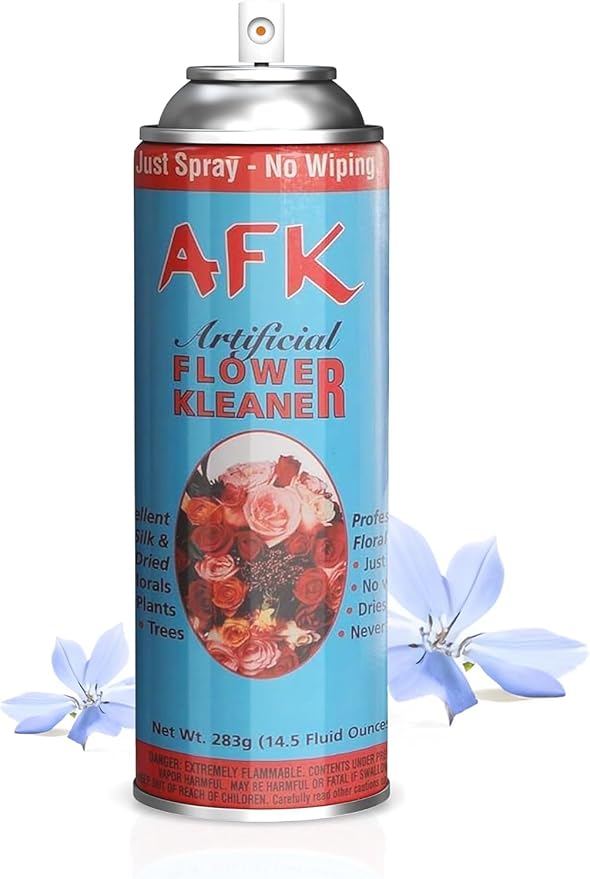 Larksilk Silk Flower Cleaner Spray for Artificial Plant & Flowers - Dust Remover Aerosol Spray for Fake Plants,Leaves & Décor - Artificial Plant Cleaner Spray No Wipe Finish (Pack of 4)
