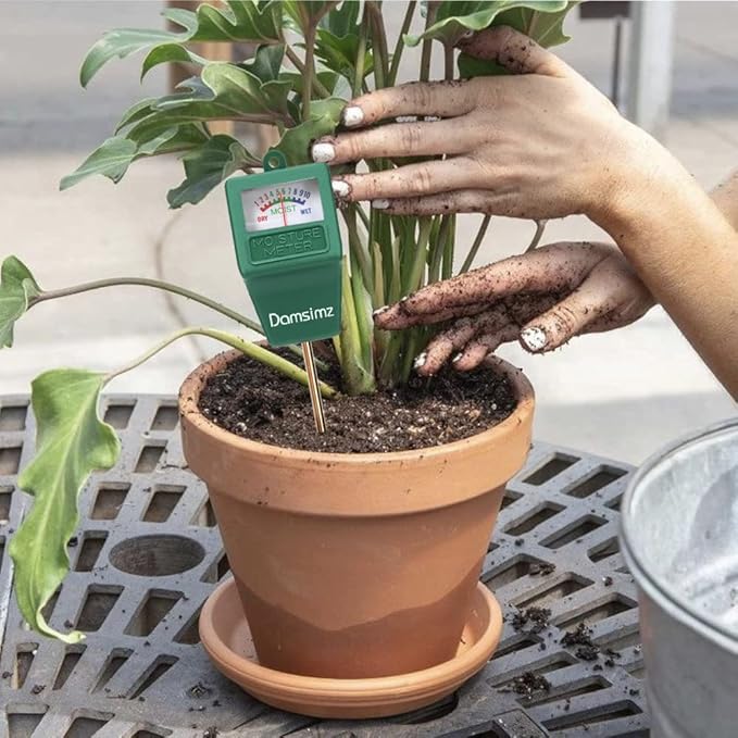 Soil Moisture Meter, Plant Moisture Meter, Plant Water Meter Hydrometer for Plants Care, Gardening, Farming, Indoor and Outdoor Plants, No Battery Needed