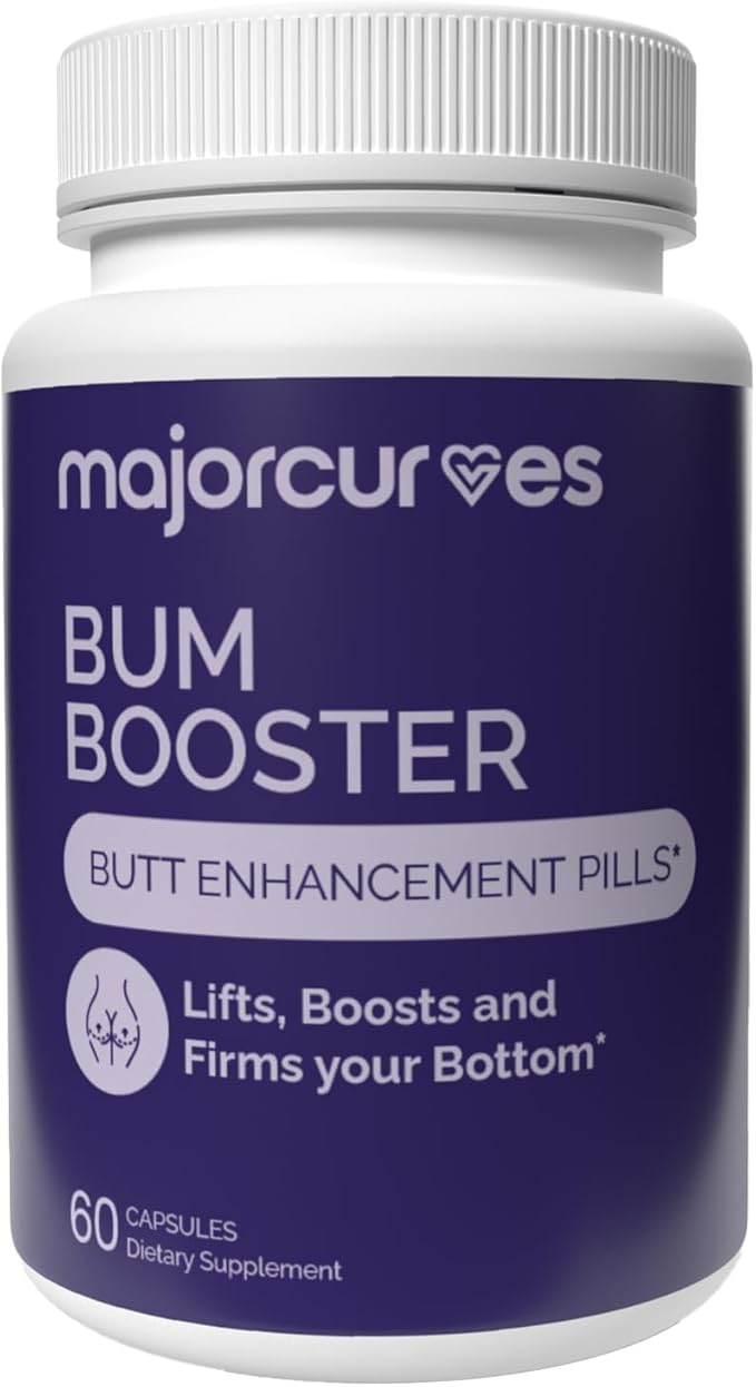 Major Curves Bum Booster Pills – Butt Enhancement for Women, Booty Growth Capsules for Bigger Bum, Curvier Hips and Glutes, Natural Brazilian Butt Lift Alternative with Fenugreek and Wild Yam