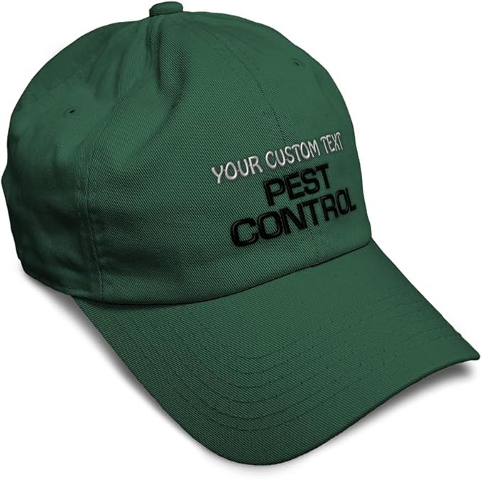 Custom Soft Baseball Hat Embroidered Dad Hat Pest Control Occupation B Embroidery Men & Ladies Baseball Cap