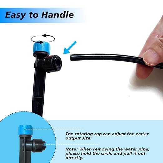 230FT Drip Irrigation System,Automatic Garden Watering System with 1/4" & 1/2" Tubing, Adjustable Spray Nozzles & Sprinklers and Accessories for Garden, Greenhouse, Lawn, Potted Plants