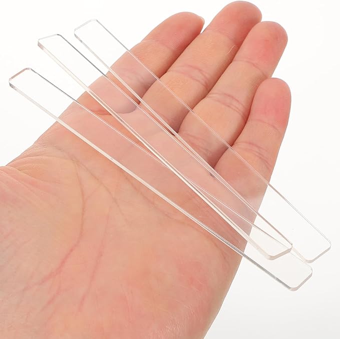 YARNOW 72 Pcs Clear Acrylic Plant Labels Waterproof Garden Markers for Vegetable Succulents Flower Pots and Beds