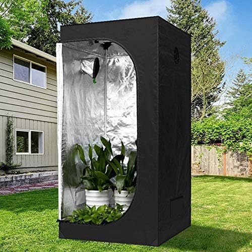 HNZXIB 120 * 120 * 200cm Indoor Plant Grow Tent w/Observation Window Mylar Non-Toxic