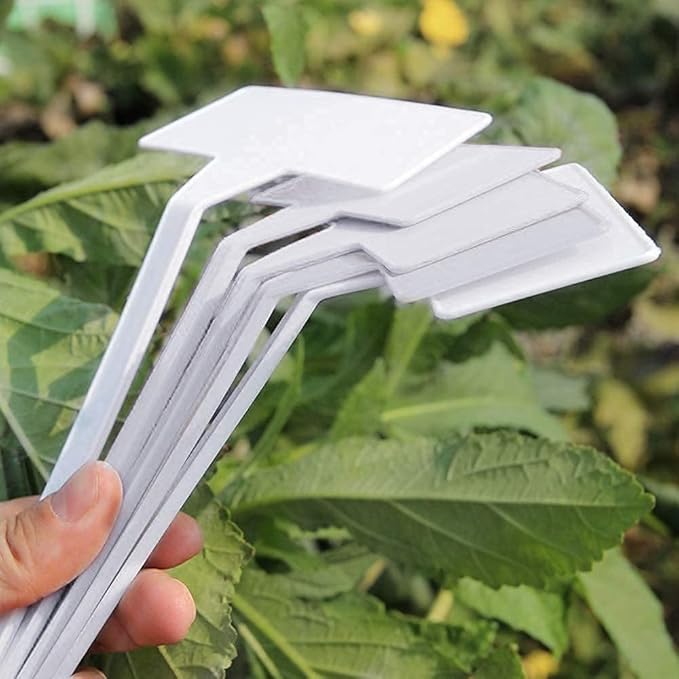 KINGLAKE GARDEN Outdoor Plastic Plant Labels 30 Pack 11.8 inch Outdoor Waterproof Sturdy Nursery Garden Markers, Plant Markers for Herbs, Flowers, Vegetable, Plant