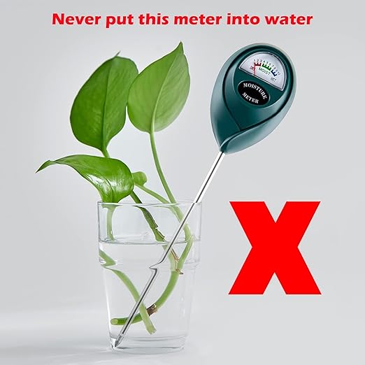 Soil Moisture Meter, Plant Water Monitor, Hygrometer Sensor for Gardening, Farming, Indoor and Outdoor Plants, No Batteries Required