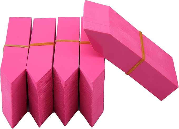 1000 Pcs 4 Inch Garden Plant Labels, Plastic Nursery Tags Waterproof Pot Seed Markers, Pink