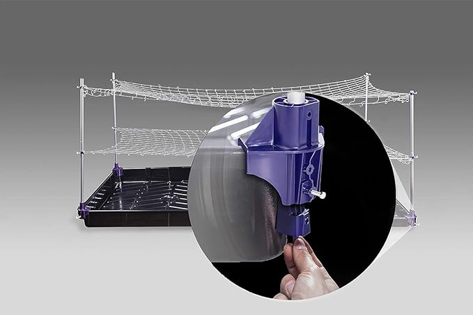 Trim Daddy Trellis System Support Kit (Model B) - for Climbing Plants | Round Corner | Ideal for Hydroponics Growing System, Greenhouse & Garden
