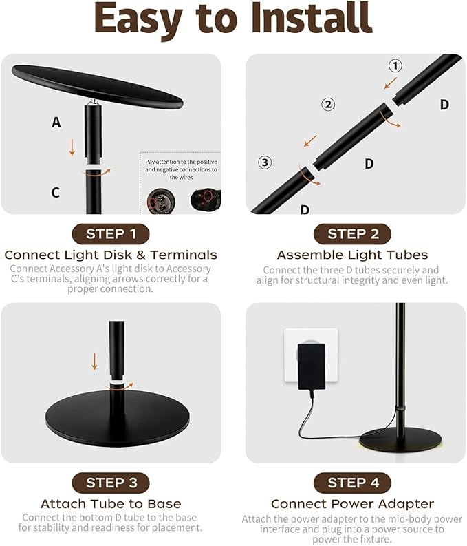 40W Full Spectrum Tall Grow Light, 85'' Adjustable Standing Plant Light for Indoor Plants, 10-Level Dimmable with 4/8/12H Timer, Sunlike for Large Plants & Indoor Trees
