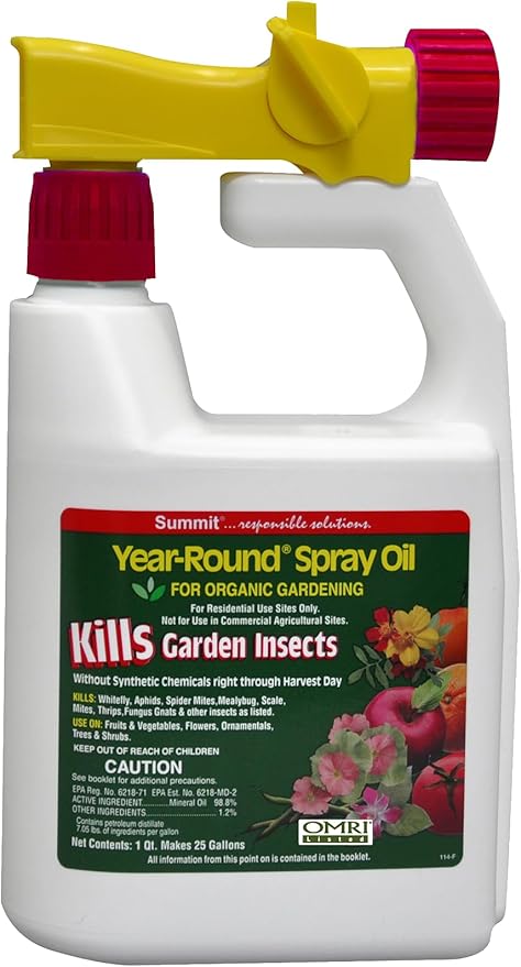 Summit 121-12 Year-Round Spray Oil for Garden Insects Ready-to-Spray, 1-Quart