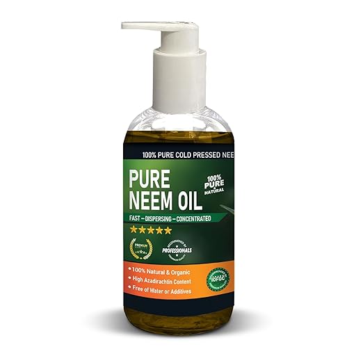 Yield Titan's 100% Pure Cold Pressed Concentrated Neem Oil for Indoor and Outdoor Plants and Vegetable (16 Oz)