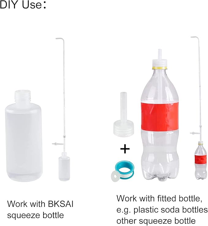 BKSAI Hanging Plant Plant Watering Bottle Update Multifunction Watering can with Long Spout Can Anti-backflow Watering System | Indoor or Outdoor | U.S.A Patent Design