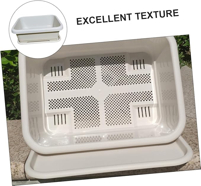 SUPVOX 1pc Vegetable Planter Container Plastic Growing Pot for Use Simple Design Drainage Mesh for Optimal Water Control for Garden and Patio Decor