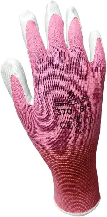 Showa Atlas 370 Garden Club Gloves. Assorted Colors - 4 Pack. Size Medium