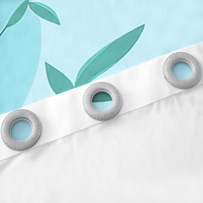 Feelyou Cute Panda Window Curtains Bedroom Living Room Cartoon Panda Curtains Kids Room Decor Boys Girls Animal Theme Window Drapes Kawaii Animal Window Treatments Blue 52W X 63L，2 Panels