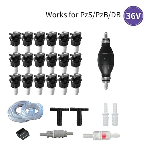36V Forklift Battery Watering System, golfcart Battery Watering Filler- 36 Volt Kit Battery Watering System