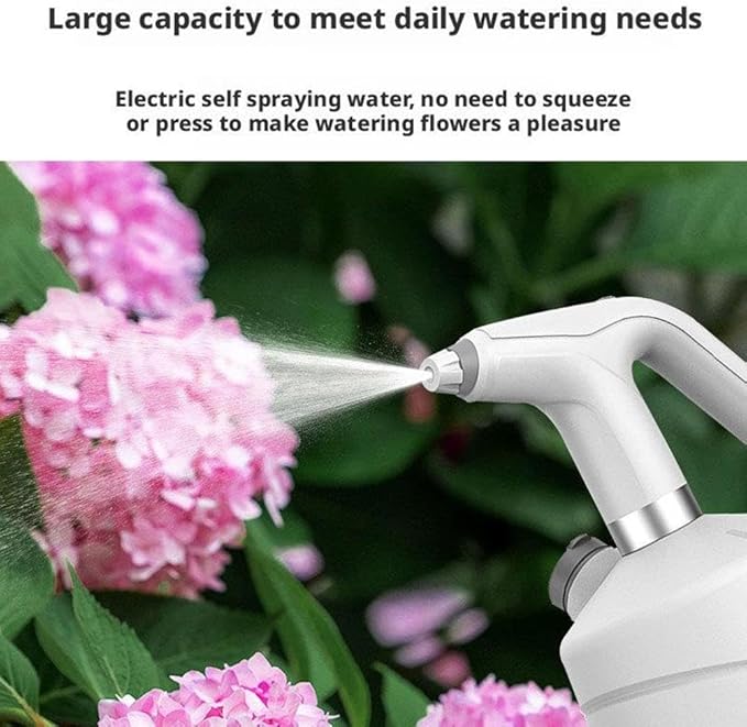 Electric Spray Bottle Plant Mister for Indoor Outdoor Plants,Automatic Watering Can Rechargeable USB Sprayer with Adjustable Spout,Watering Tools for Gardening Fertilizing