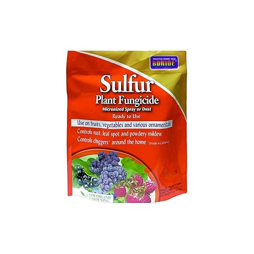 BONIDE Products INC 142 Sulfur Plant Fungicide Organically Controls Rust, Leaf Spot and Powdery Mildew, 4 lbs (2)