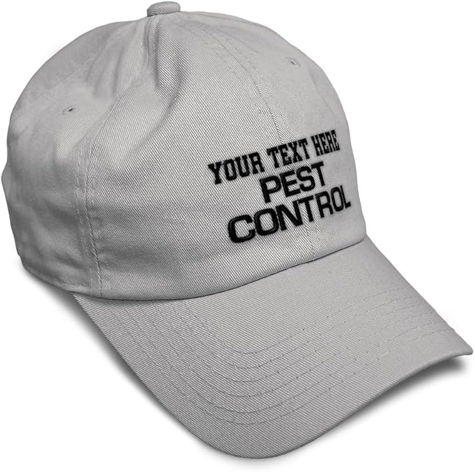 Custom Soft Baseball Hat Embroidered Dad Hat Pest Control Occupation B Embroidery Men & Ladies Baseball Cap