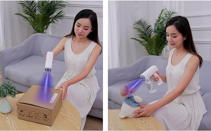 Electric Spray Bottle Plant Mister With Rotating Nozzle For Indoor Outdoor Plants Automatic Watering Can Rechargeable 1200mAh Battery Powered Sprayer Handheld Watering Can For Fertilizing Cleaning