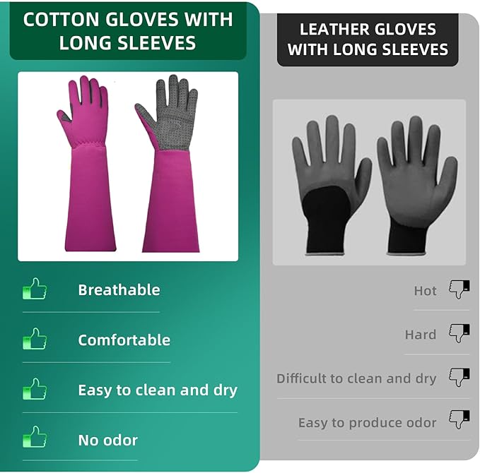 Gardening Gloves, Thorn Protective, Forearm Protection, Yard Work, Pruning, Outdoor Activity, Comfortable