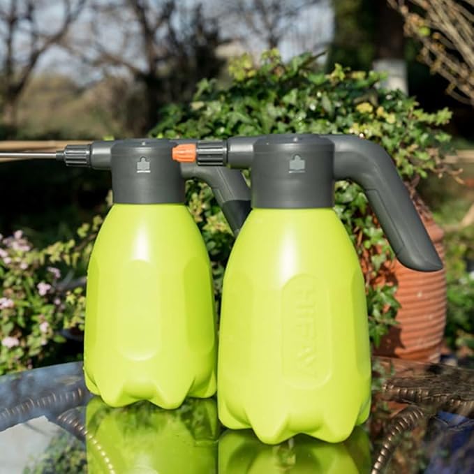 Electric Spray Bottle 2L-PRO Rechargeable Sprayer with Type-C USB Charge Port Comfortable Handheld Sprayer for Watering Plants Green, Garden Sprayer
