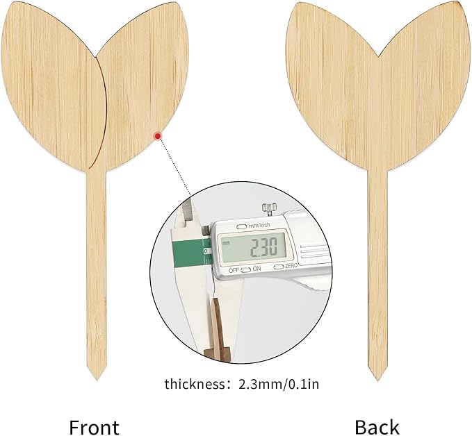 KINGLAKE GARDEN Bamboo Plant Labels,Plant Labels 60 PCS Plant Tags Garden Labels Vegetable Garden Markers Tags for Plants with Permanent Marking Pen