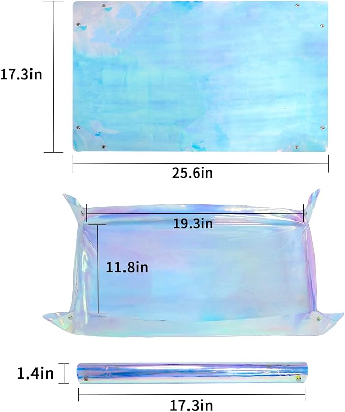 Repotting Mat for Indoor Plants Iridescent Plant Potting Mat Waterproof Potting Repotting Tray Gardening Gifts Mat Cactus Succulent,Orchid Potting Soil Mix Mess Control, 25.6" Garden Tool, Pots Mat