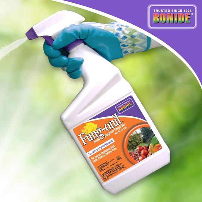 Bonide Fung-onil Multi-Purpose Fungicide, 32 oz Ready-to-Use Spray for Plant Disease Control, Controls Blight, Mildew & More
