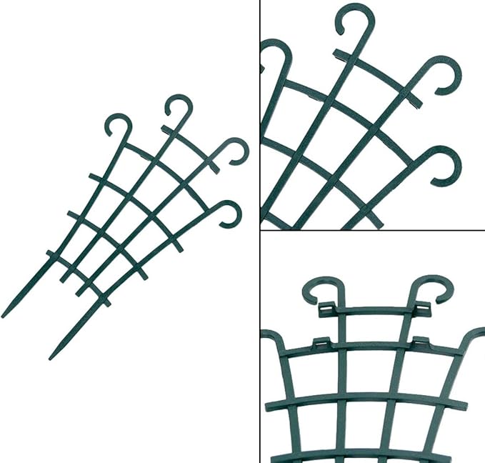 UWIOFF Indoor Small Trellis, 6Pcs Plant Trellis for Climbing Plants Trellis for Potted Plants Stackable Plastic Pot Plant Support Trellis for Indoor Outdoor Hoya Vines Pothos Houseplants