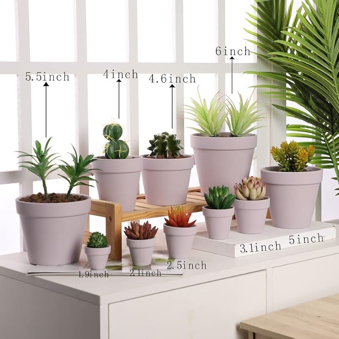 Yishang 2.5 inch Pink Terracotta Pots with Drainage Holes,Small Mini Clay Ceramic Pottery Planter,Cactus Flower Terra Cotta Pots,Succulents Nursery Pots for Indoor/Outdoor Plants,Crafts-12 Pack