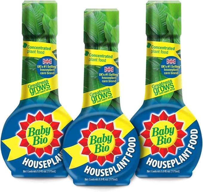 Baby Bio Houseplant Food, Concentrate, 5.9 Oz (3-Pack) with BioAdvanced Houseplant Insect & Mite Control, Ready-to-Use, 24 oz