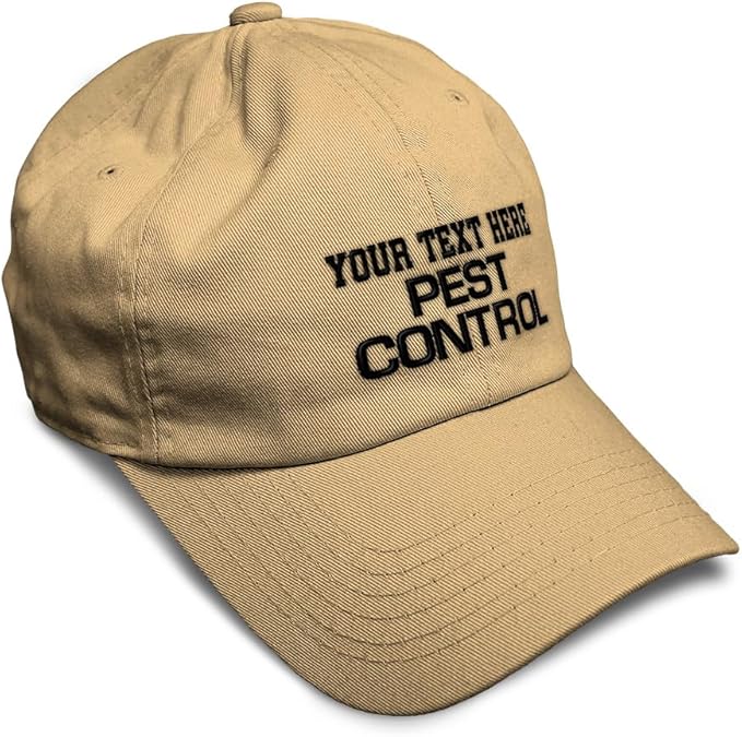 Custom Soft Baseball Hat Embroidered Dad Hat Pest Control Occupation B Embroidery Men & Ladies Baseball Cap