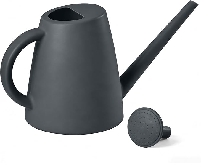 Indoor and Outdoor Watering Can - Long Spout -1/2 Gallon (64oz) - Grey