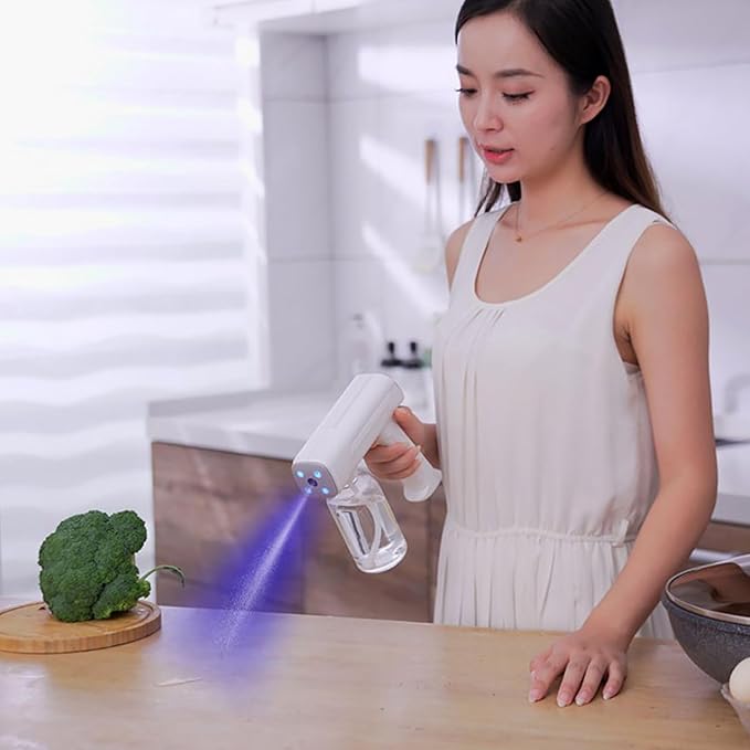 Electric Spray Bottle Plant Mister With Rotating Nozzle For Indoor Outdoor Plants Automatic Watering Can Rechargeable 1200mAh Battery Powered Sprayer Handheld Watering Can For Fertilizing Cleaning
