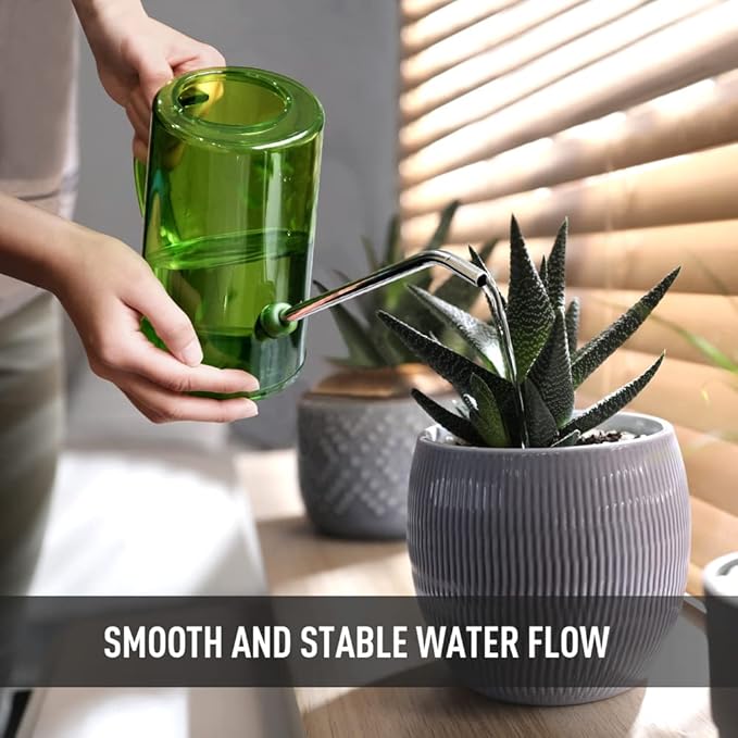 1L Long Spout Garden Watering Can with Precision Indoor Plant Watering Device