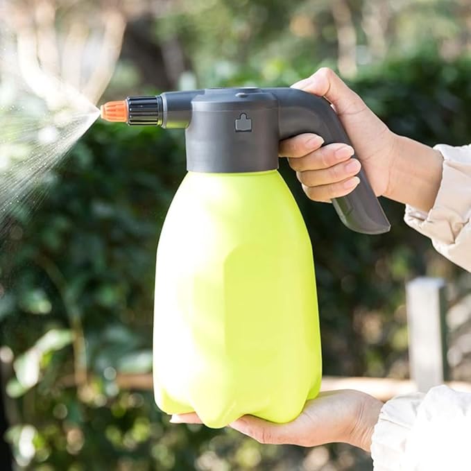 Electric Spray Bottle 2L-PRO Rechargeable Sprayer with Type-C USB Charge Port Comfortable Handheld Sprayer for Watering Plants Green, Garden Sprayer