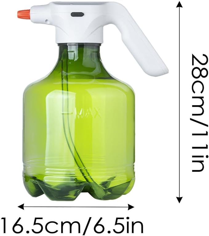 Spray Bottles Mist Sprayer – Electric Mist Sprayer, Transparent Cleaning Tool | USB Rechargeable Container, 3L Multifunction Bottle for Gardening Tasks, Plant Watering, Home Cleaning, Outdoor Use