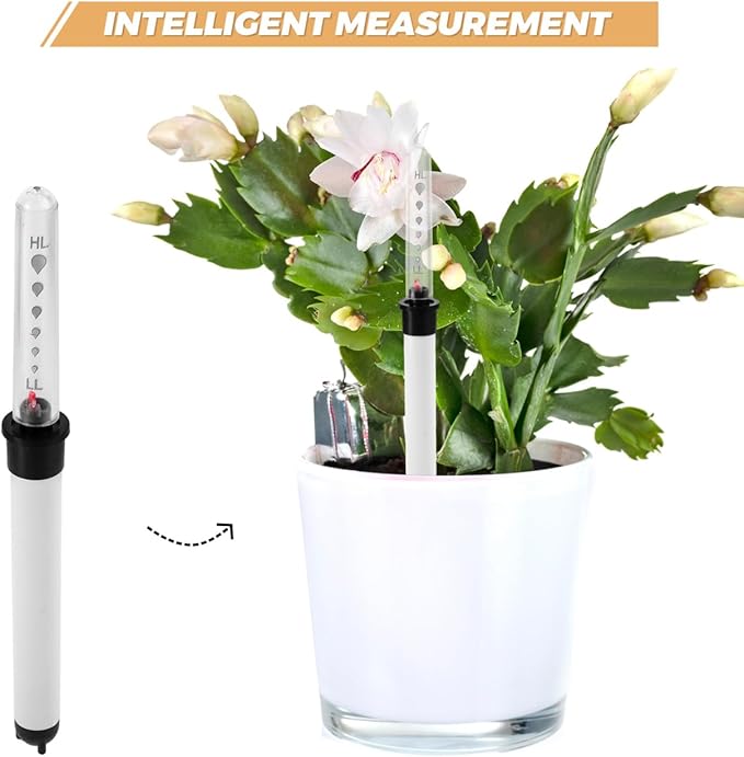 Totority Water Level Gauge for Flower Pots Accurate Soil Moisture Meter with Easy Installation Indoor and Outdoor Plant Water Indicator for Gardeners