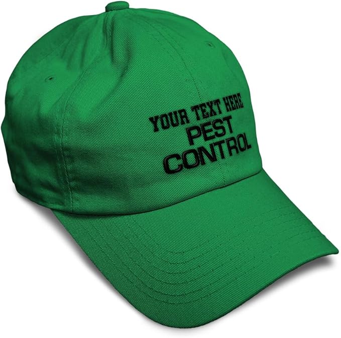 Custom Soft Baseball Hat Embroidered Dad Hat Pest Control Occupation B Embroidery Men & Ladies Baseball Cap