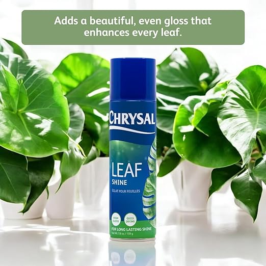 Chrysal Leafshine 5.6 oz (250 ml) Spray for Indoor Plants – Flower Arrangement Spray for Bouquets, House Plants & More – Environmentally Safe Dust Remover & Leaf Cleaner (3 Pack)