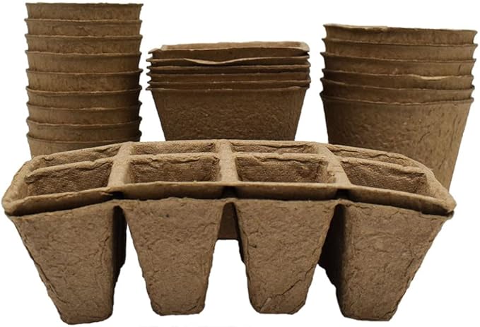 Deluxe Herb Garden Starter Kit - Includes: Seeds, Peat Pots, Netted Coir Pellets, and a Beginners Guide - Easy Starter Kit for Gardeners - Heirloom, Non-GMO (Deluxe Herb Garden Starter Set)