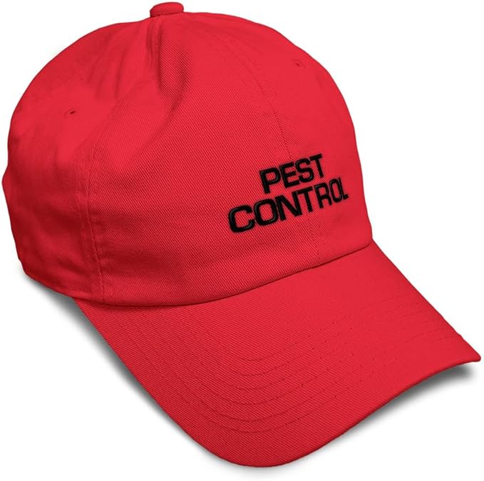 Custom Soft Baseball Hat Embroidered Dad Hat Pest Control Occupation B Embroidery Men & Ladies Baseball Cap